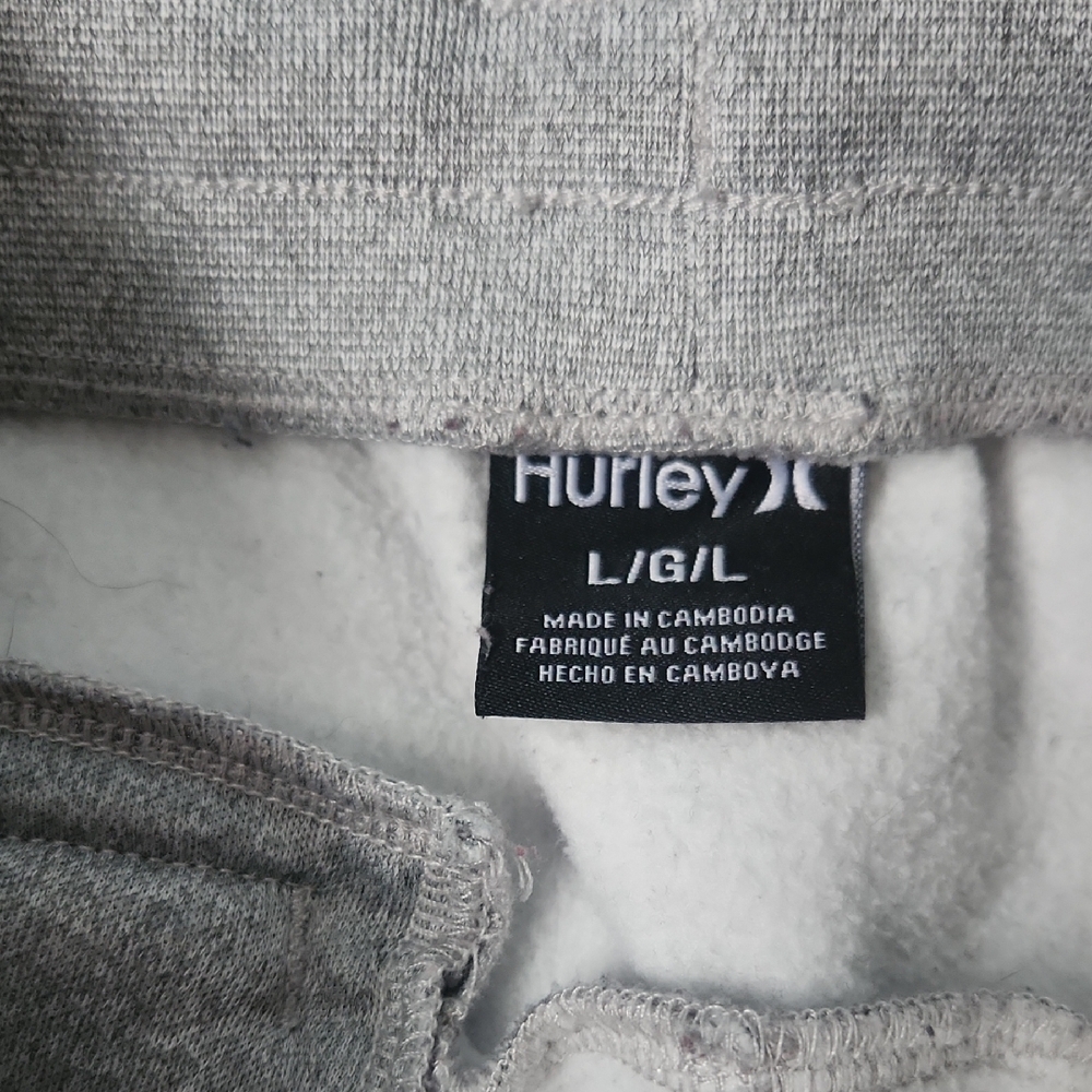 Hurley Mens Light Gray Joggers - Picture 2 of 2